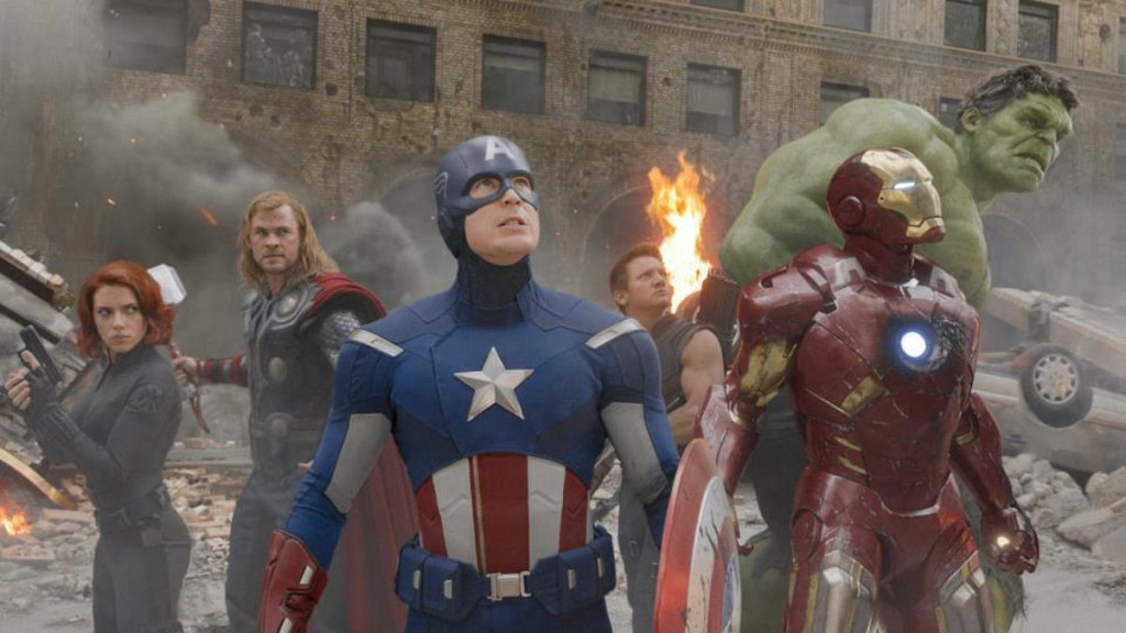 The Avengers group shot in New York