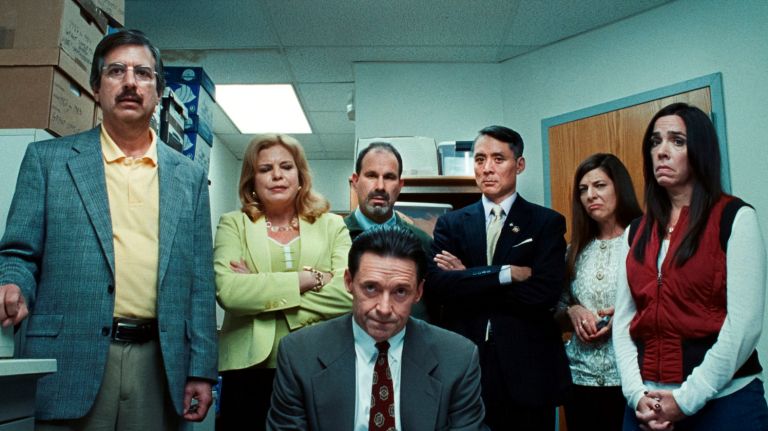 Movie Review: ‘Bad Education’ depicts the ugly side of Hugh Jackman