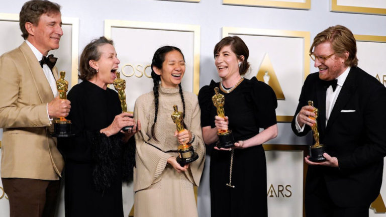 Chasing the Gold: ‘Nomadland’ Triumphs with Best Picture Oscar Win as Frances McDormand and Anthony Hopkins Take Acting Honors